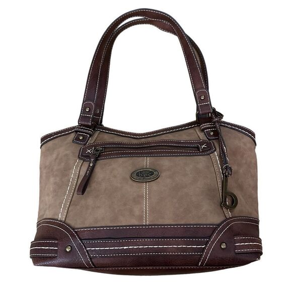 B.o.c Cronton Charging Tote Handbag ~ faux leather shoulder bag w/ charging pack - Picture 1 of 14